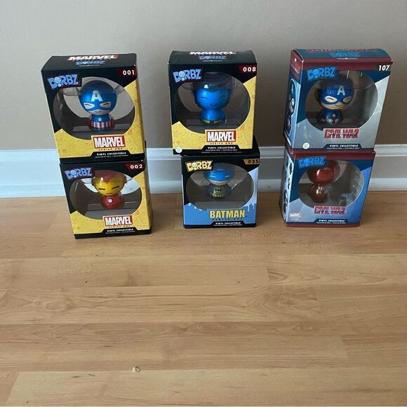 Lot 6 Six MARVEL Series One & Civil War Dorbz Vinyl Collectibles NEW IN BOX - Picture 1 of 4